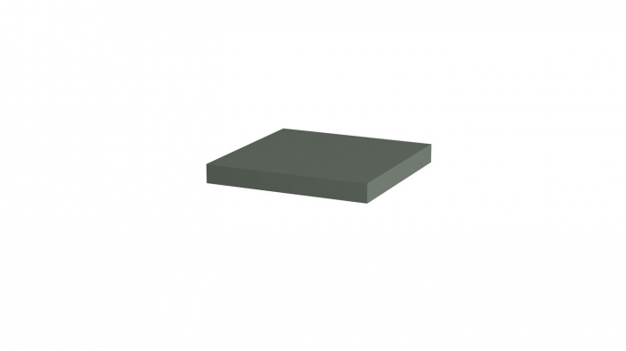 Polita decorativa 350x350x36 mm, Verde eucalipt U604 ST9, grosime 36 mm [1]
