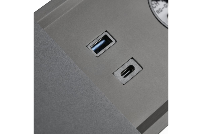 Priza PRESTINO incorporabila 2xSHUKO, USB A+C, HDMI, cablu RJ45, finisaj negru [3]