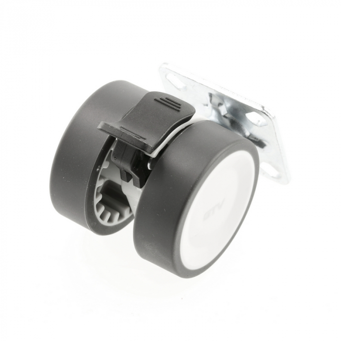 Rotila Circo cu frana Ø 50 mm, finisaj gri [2]