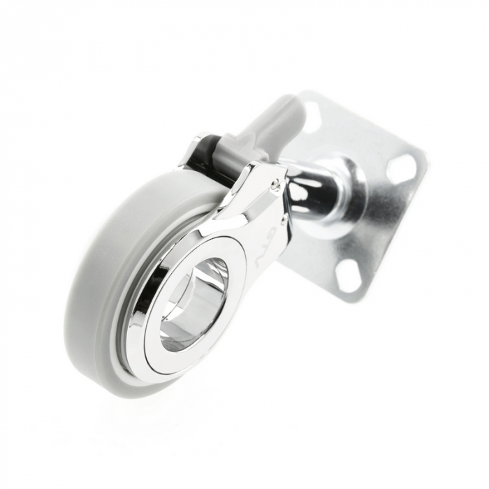 Rotila Gira cu frana Ø 60 mm, finisaj gri+crom [2]