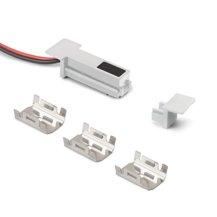 Senzor switch Pyxis LED incastrat 24V, 1.5 m, finisaj gri [2]