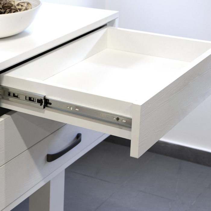 Set glisiere cu bile pentru sertare, extractie totala, cu deschidere prin apasare si amortizor, H 45 mm, L 500 mm [5]