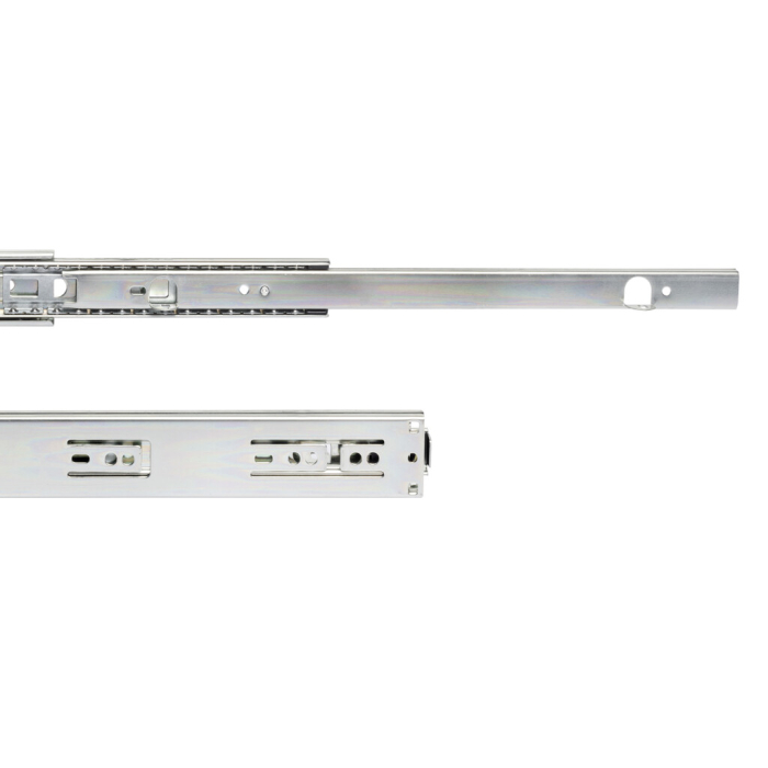 Set glisiere cu bile cu extractie totala pentru sertare, H 45 mm, L 500 mm, cu console de montaj [2]