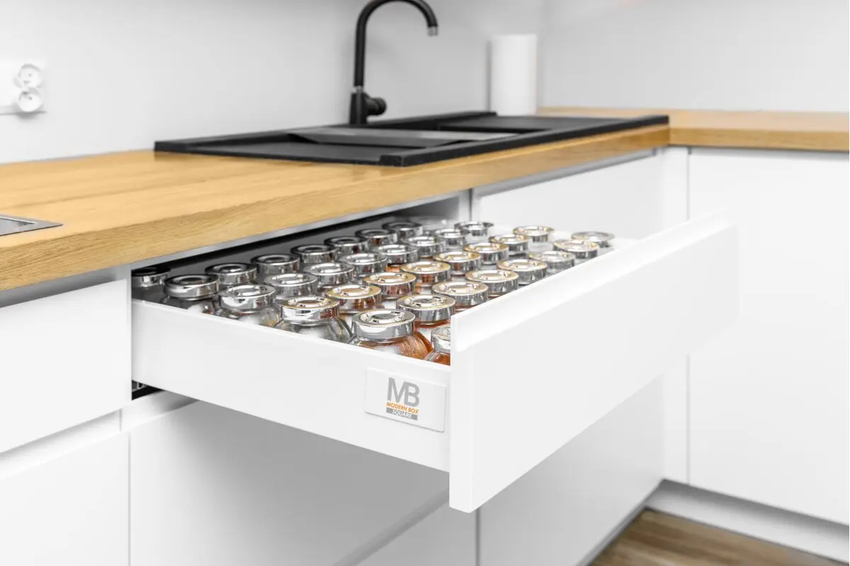 Set sertar Modern Box adancime 250 mm, finisaj alb [3]