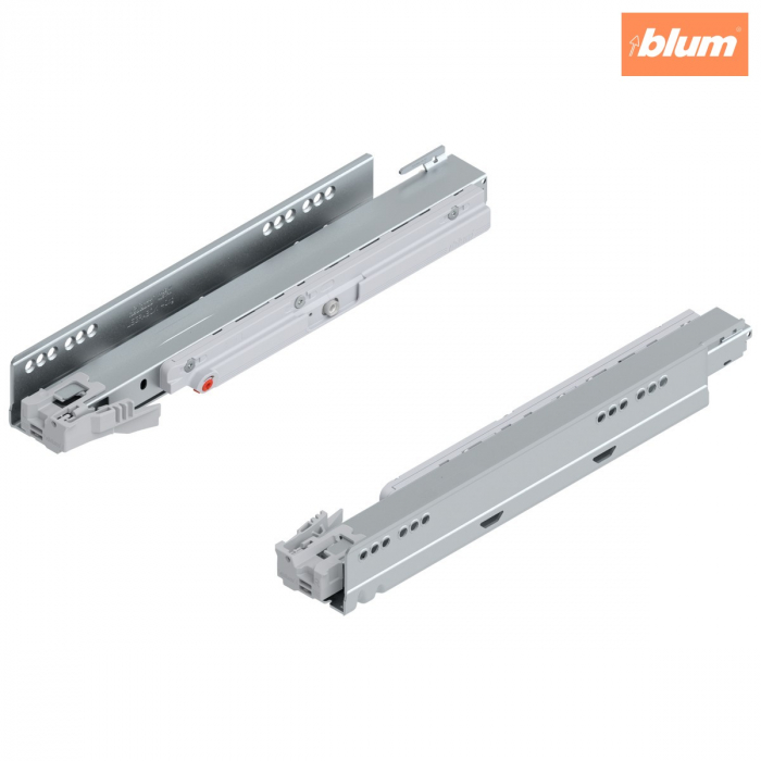 Şina de corp LEGRABOX cu TIP-ON, Extragere totală, 40 kg, NL=350 mm, dreapta+stânga, finisaj zincat 750.3501T [1]