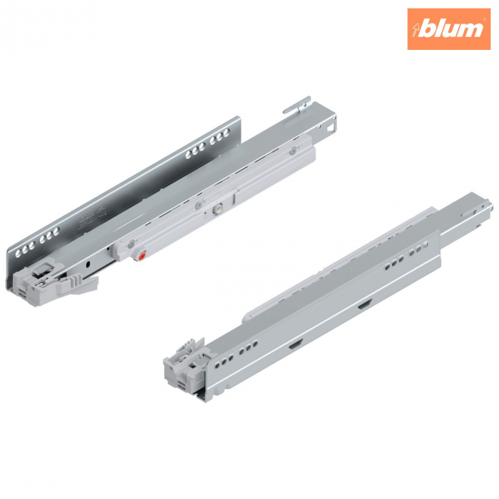 Şina de corp LEGRABOX cu TIP-ON, Extragere totală, 40 kg, NL=400 mm, dreapta+stânga, finisaj zincat 750.4001T [1]