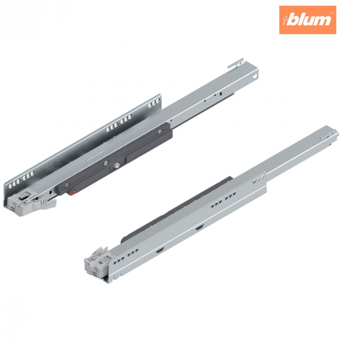 Şina de corp LEGRABOX cu TIP-ON, Extragere totală, 40 kg, NL=550 mm, dreapta+stânga, finisaj zincat 750.5501T [1]