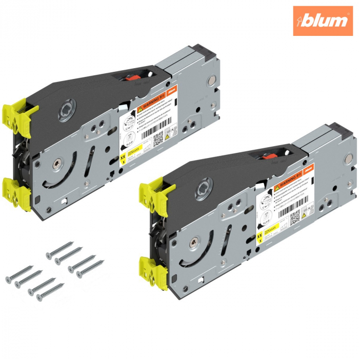 Sistem de ridicare pentru uşă paralelă AVENTOS HL top, Mecanism de ridicare (set), KH=390-580 mm, prin înşurubare, pentru Potrivit pentru SERVO-DRIVE, finisaj zincat 22L2500 [1]