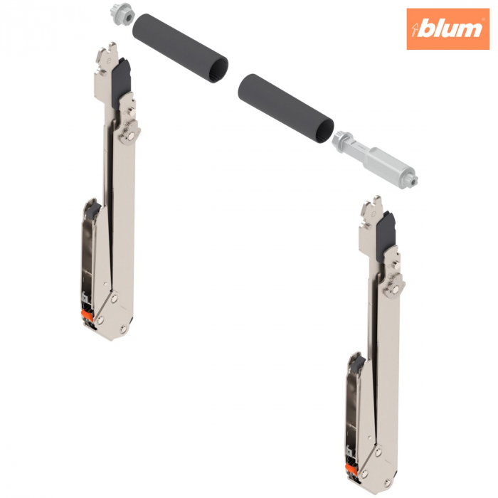 Sistem de ridicare pentru uşă paralelă AVENTOS HL top, Pârghie (set), KH=390-540 mm, simetric, finisaj nichelat 22L3800 [1]