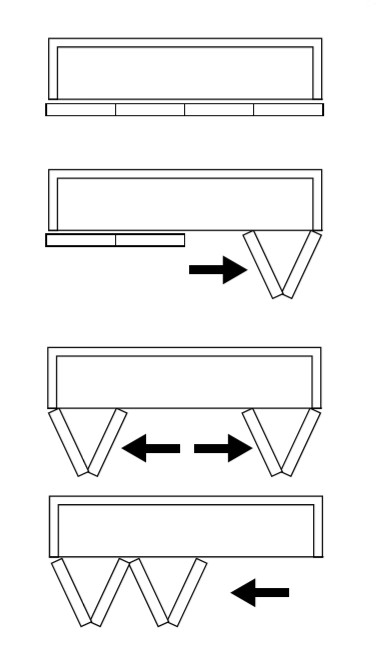 Sistem usi pliante Axis Free pentru doua usi - patru panouri [6]