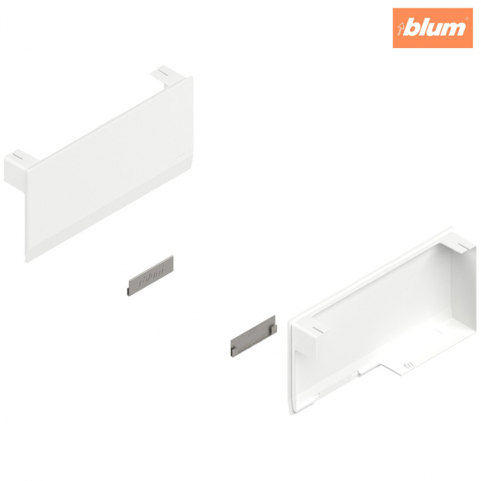 Sisteme de ridicare AVENTOS HK top, Capac de acoperire pentru mecanismul de ridicare, neted, dreapta+stânga, finisaj alb-mătase/inox-g. 22K8000 [2]