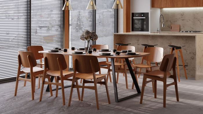 Structura pentru masa sau birou HA Side, pentru lungime blat 1600 mm, finisaj negru [5]