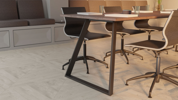 Structura pentru masa sau birou HA Side, pentru lungime blat 1600 mm, finisaj negru [2]
