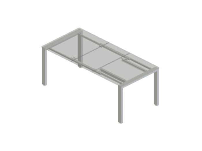 Structura pentru masa extensibila Flex 900, pentru lungime blat 1400 - 1900 mm, finisaj negru [6]