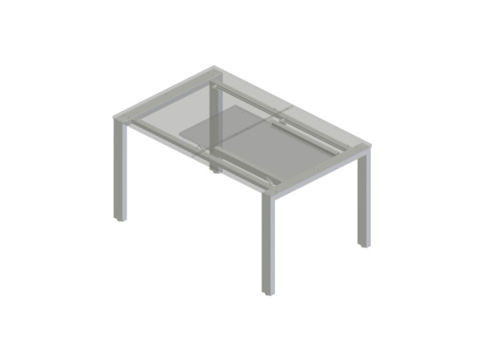 Structura pentru masa extensibila Flex 900, pentru lungime blat 1400 - 1900 mm, finisaj negru [5]