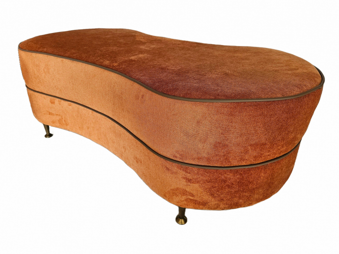 Taburet tapitat, dreptunghiular, 1200x600x420 mm [1]