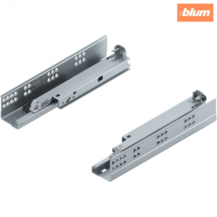 TANDEM BLUMOTION Extragere totală, Glisare, 30 kg, NL=250 mm, pentru Grosime material placă 17-19 mm, pt cuplaj, stânga/dreapta, finisaj zincat 560F2500B [1]