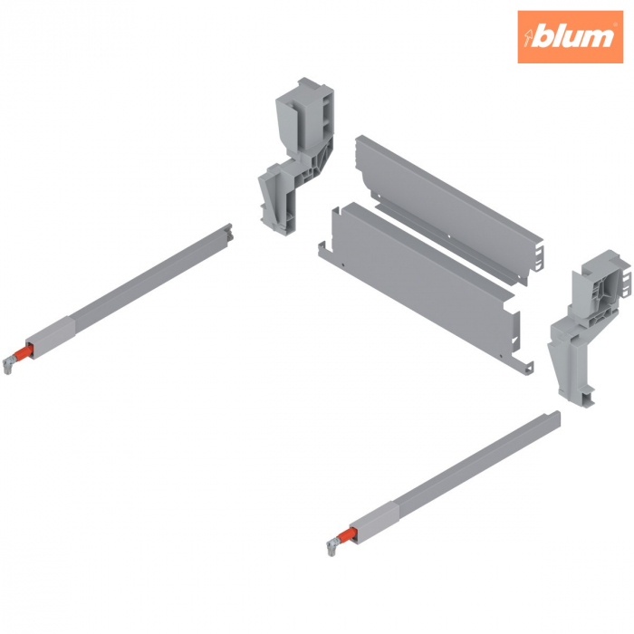 TANDEMBOX Spate metalic pentru extragerea suspendată pentru coşul de gunoi, Înălţime M (96,5 mm), LW=410-414 mm, finisaj R9006 gri-al/gri-alb Z30M383S0W [1]