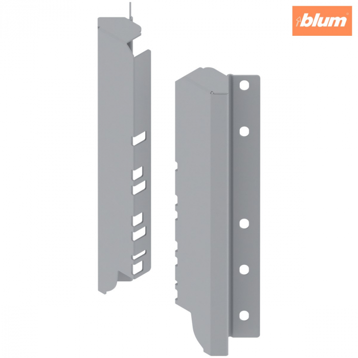 TANDEMBOX Suporturi pentru spate de lemn, Înălţime D (224 mm), pentru SPACE CORNER, dreapta+stânga, finisaj R9006 gri aluminiu Z30D000SL45ECK-RW [1]
