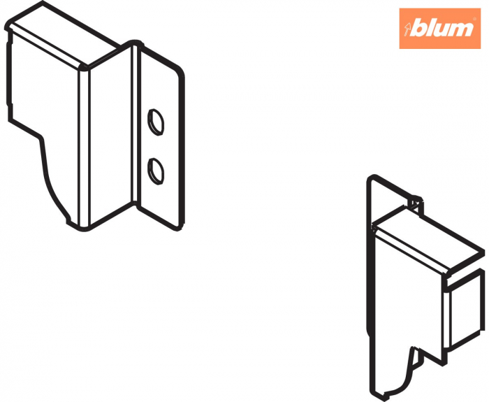 TANDEMBOX Suporturi pentru spate de lemn, Înălţime N (81,5 mm), dreapta+stânga, finisaj R9006 gri aluminiu Z30N000S.04HO-RW [2]