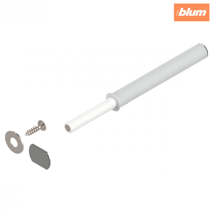 TIP-ON pentru uşi (set), Versiune lungă, cu magnet, finisaj în culoare "Seidenweiss" (alb sidefat) 956A1004 [1]