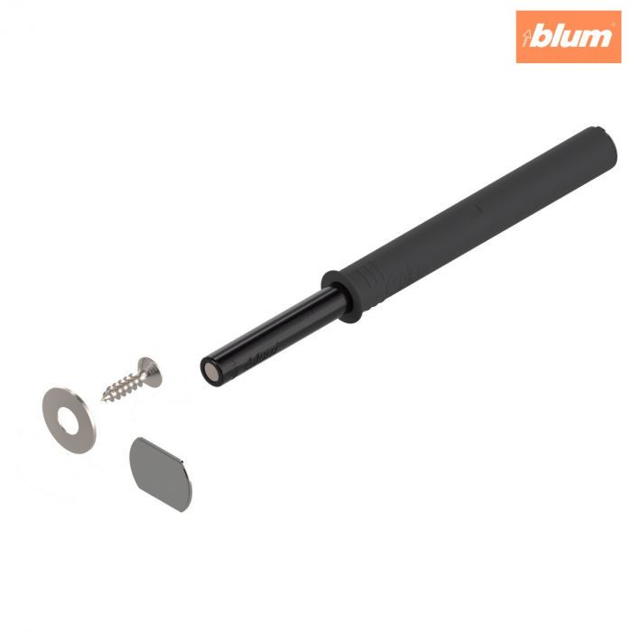 TIP-ON pentru uşi (set), Versiune lungă, cu magnet, finisaj negru-carbon 956A1004 [1]