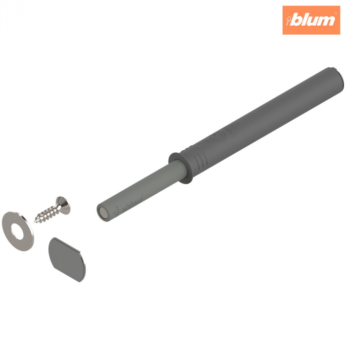 TIP-ON pentru uşi (set), Versiune lungă, cu magnet, finisaj R7036 gri platină 956A1004 [1]