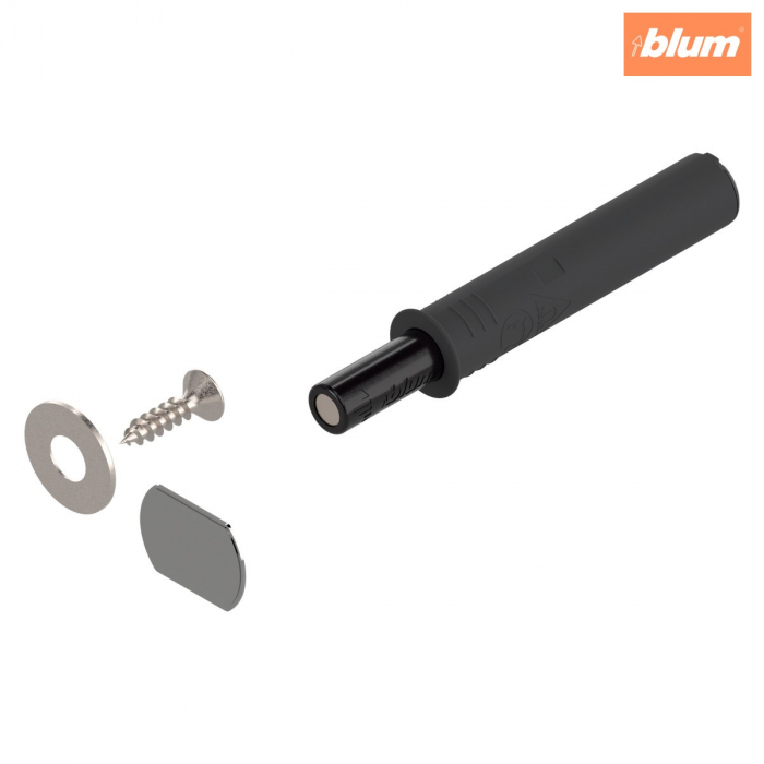 TIP-ON pentru uşi (set), Versiune scurtă, cu magnet, finisaj negru-carbon 956.1004 [1]