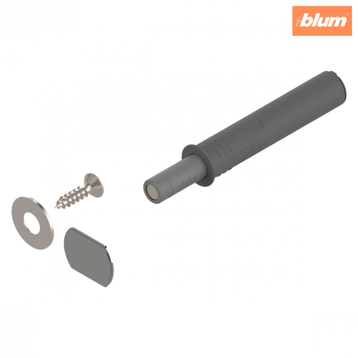 TIP-ON pentru uşi (set), Versiune scurtă, cu magnet, finisaj R7036 gri platină 956.1004 [1]