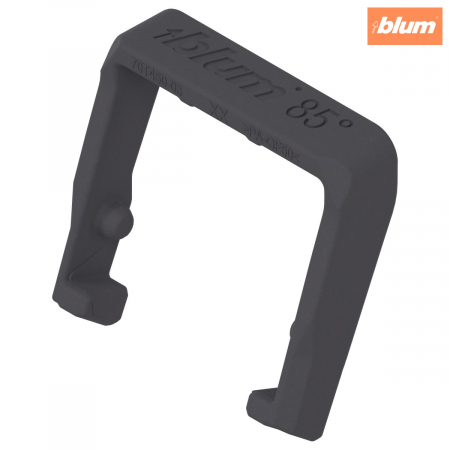 Accesorii mobilier - 85° Limitator unghi deschidere pentru uşi subţiri balama, finisaj gri închis 70T4503