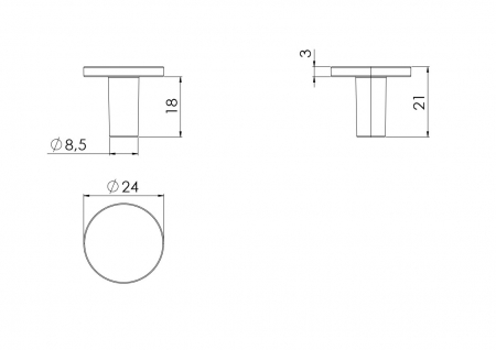 Buton metalic aluminiu 807.24 [1]