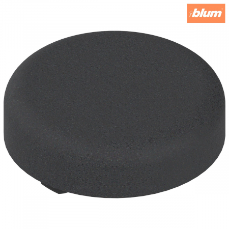 Accesorii balamale - Blum - Capac de acoperire oală pt balama de uşă din sticlă , rotund, finisaj negru 84.4140