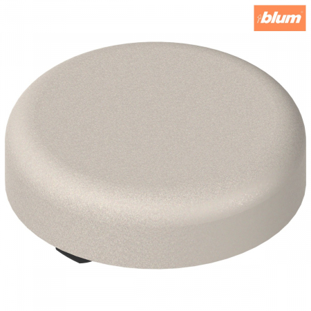 Accesorii mobilier - Capac de acoperire oală pt balama de uşă din sticlă , rotund, finisaj nichel mat 84.4140