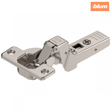 Balamale Clip - Blum - CLIP top Balama pentru uşă profilată 95°，Uşă încadrată, Oală: şuruburi, finisaj nichelat 71T9750