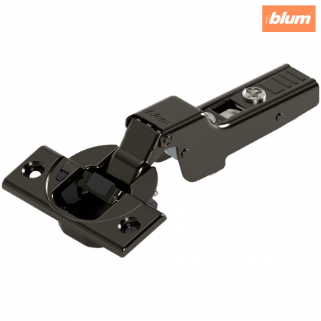 Accesorii mobilier - CLIP top BLUMOTION Balama standard 110°，Uşă semiaplicată, Oală: şuruburi, finisaj negru onix 71B3650