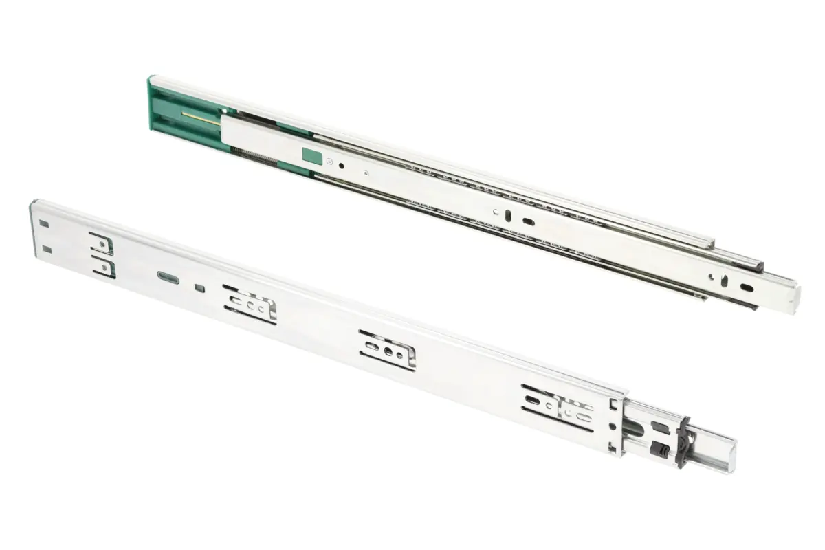 Accesorii mobilier - Glisiera cu bile, extragere totala si amortizor 300 mm