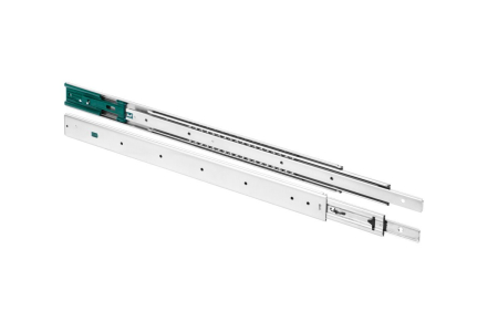 Accesorii mobilier - Glisiera cu bile, extragere totala si amortizor 700 mm, H=53 mm, capacitate incarcare 100 Kg