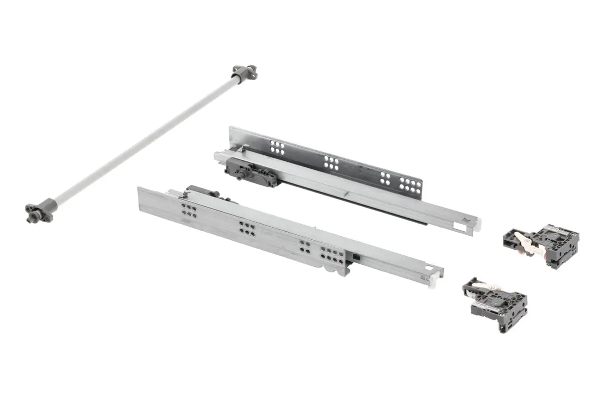 Glisiere sub sertar - Glisiera sub sertar extragere totala si PUSH 300 mm