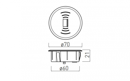 Incarcator wireless incorporabil + 1xUSB A, negru [3]