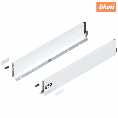 Accesorii mobilier - Laterală TANDEMBOX, Înălţime K (115.6 mm), NL=650 mm, dreapta+stânga, pentru TANDEMBOX antaro, finisaj în culoare "Seidenweiss" (alb sidefat) 378K6502SA