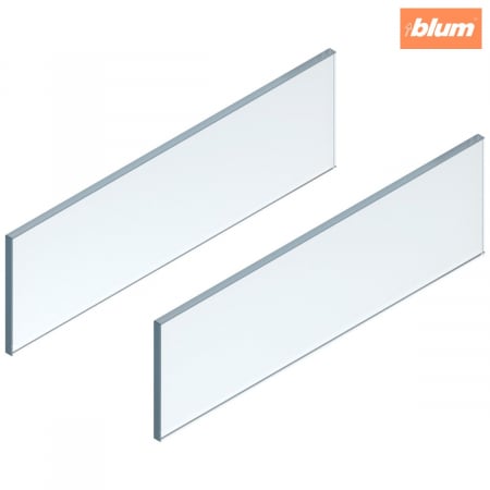 Accesorii mobilier - LEGRABOX Element de inserţie - lateral, Înălţime C (138 mm), NL=550 mm, Sticlă, 2 buc în set, pentru LEGRABOX free, finisaj clar ZE7S438G