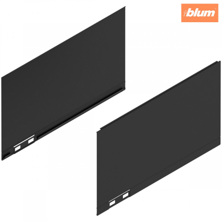 Legrabox - Blum - LEGRABOX Element decorativ, Înălţime C (177 mm), NL=300 mm, dreapta+stânga, finisaj negru-carbon mat 770C300AS
