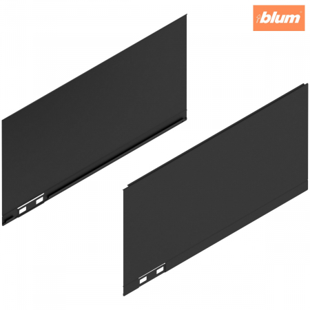 Legrabox - Blum - LEGRABOX Element decorativ, Înălţime C (177 mm), NL=350 mm, dreapta+stânga, finisaj negru-carbon mat 770C350AS