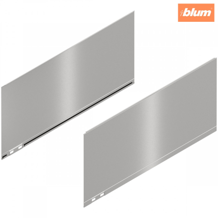 Accesorii mobilier - LEGRABOX Element decorativ, Înălţime F (241 mm), NL=500 mm, dreapta+stânga, finisaj inox periat-lăcuit 770F500AI