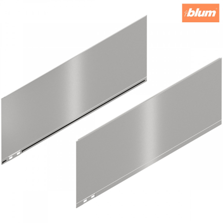 Accesorii mobilier - LEGRABOX Element decorativ, Înălţime F (241 mm), NL=600 mm, dreapta+stânga, finisaj inox periat-lăcuit 770F600AI