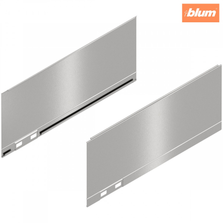 Legrabox - Blum - LEGRABOX Element decorativ, Înălţime K (128.5 mm), NL=300 mm, dreapta+stânga, finisaj inox periat-lăcuit 770K300AI