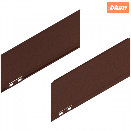 Legrabox - Blum - LEGRABOX Element decorativ, Înălţime K (128.5 mm), NL=300 mm, dreapta+stânga, finisaj noble rust 770K300AS
