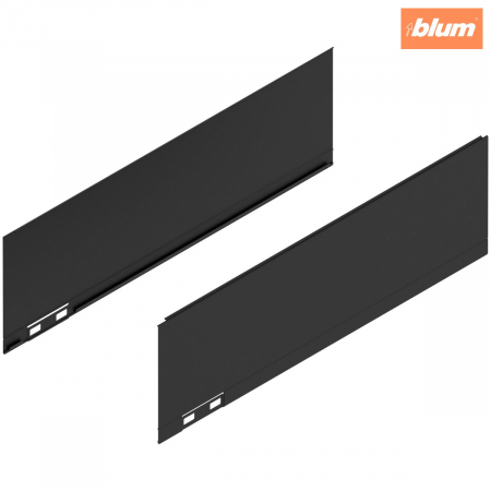 Sisteme pentru sertare - LEGRABOX Element decorativ, Înălţime K (128.5 mm), NL=400 mm, dreapta+stânga, finisaj negru-carbon mat 770K400AS