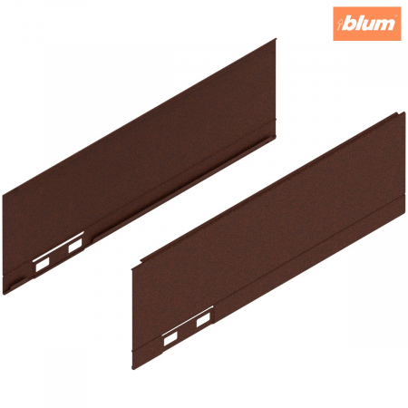 Accesorii mobilier - LEGRABOX Element decorativ, Înălţime M (90.5 mm), NL=270 mm, dreapta+stânga, finisaj noble rust 770M270AS