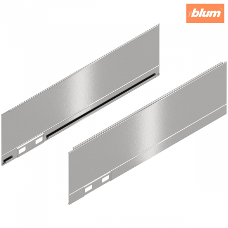 Accesorii mobilier - LEGRABOX Element decorativ, Înălţime M (90.5 mm), NL=300 mm, dreapta+stânga, finisaj inox periat-lăcuit 770M300AI